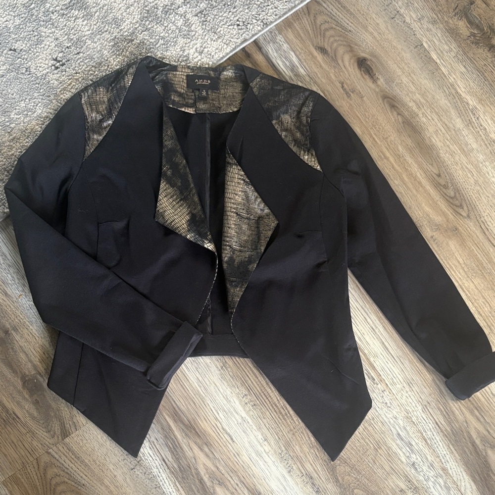Black Blazer with Gold Accents 🎄